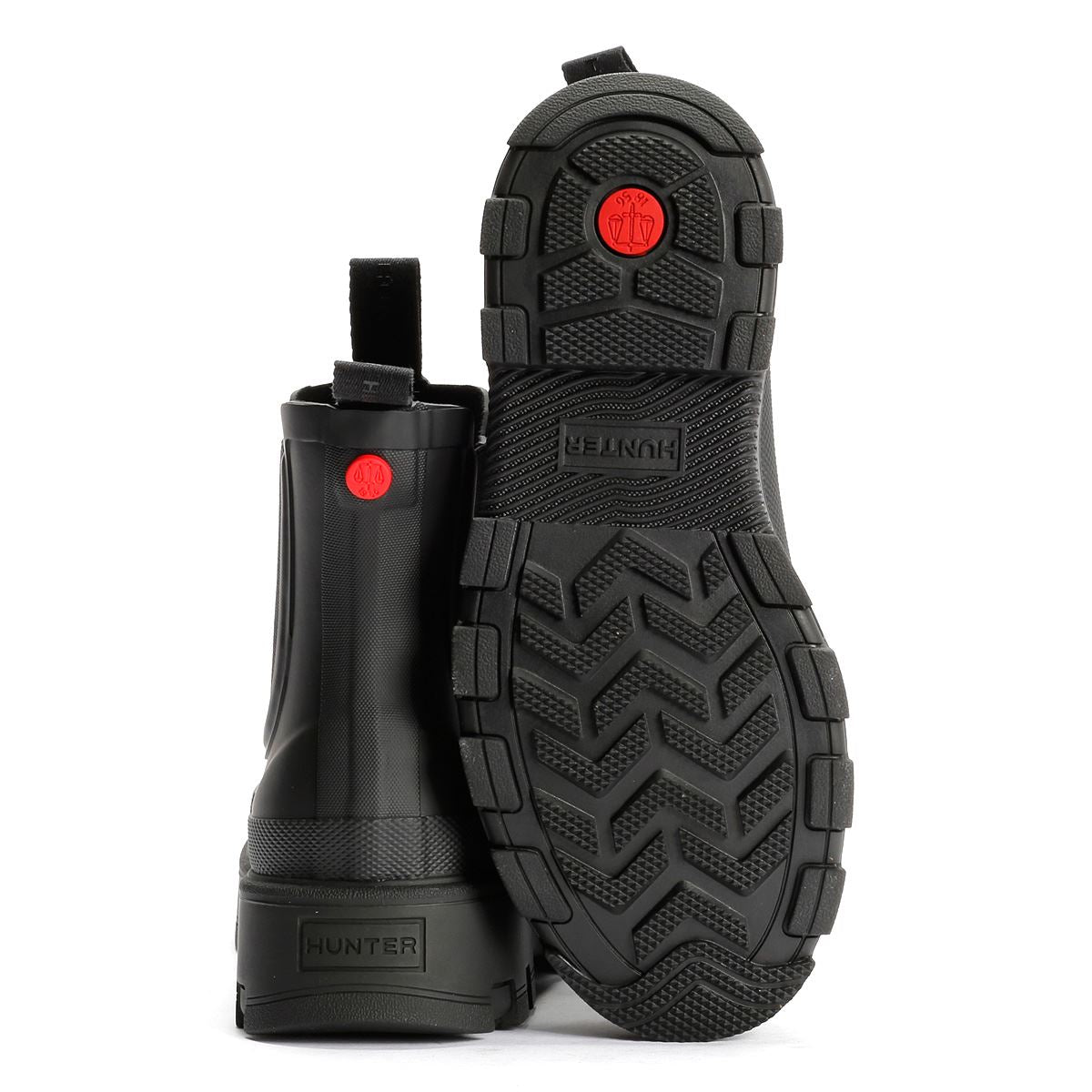 Hunter Elements Chelsea Gummi Damen Schwarze Farbe Gummistiefel