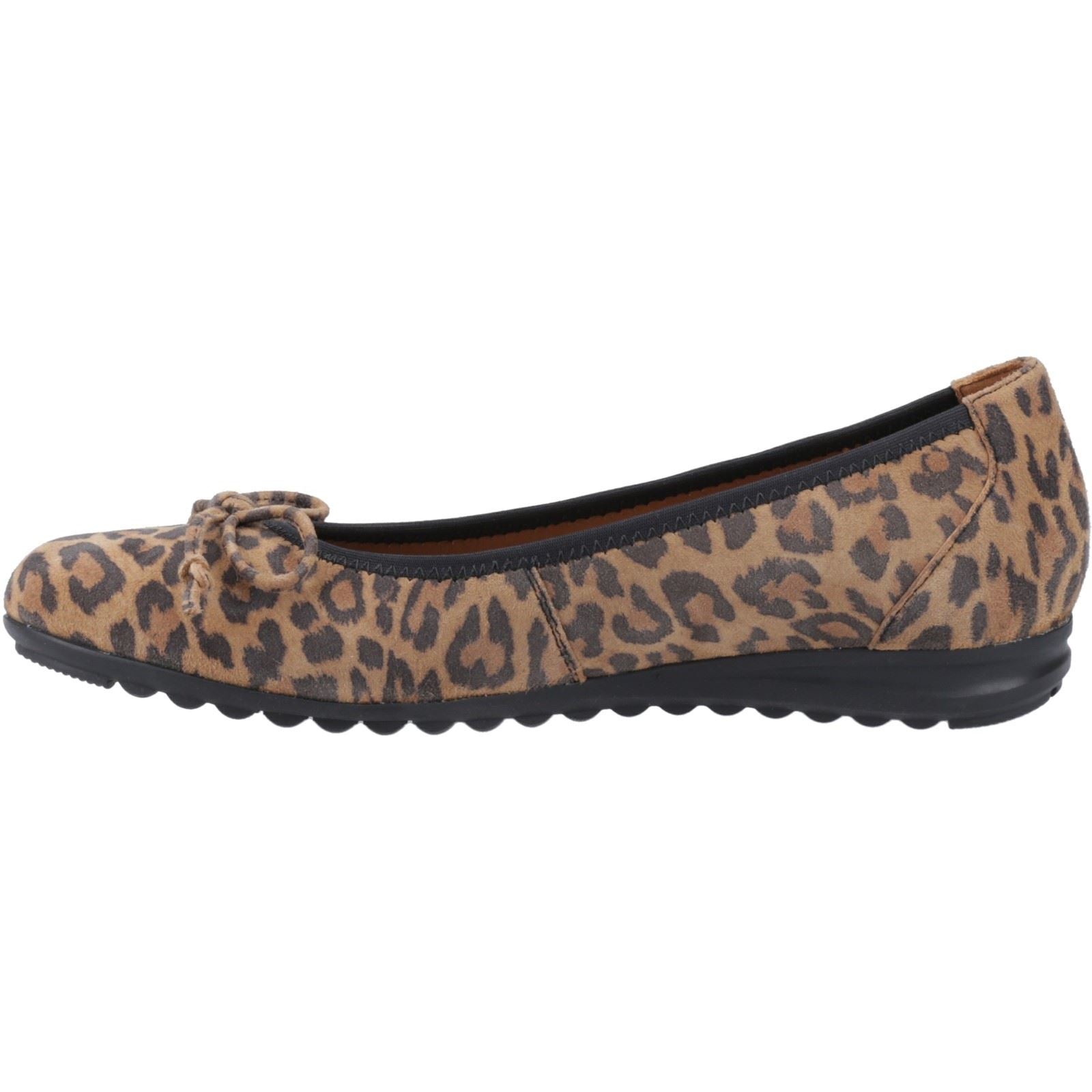 Hush Puppies Lucille Damen Loafers aus Leder mit Leopardenmuster