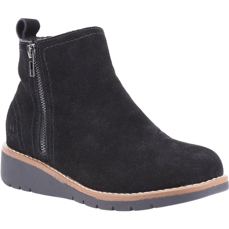 Hush Puppies Libby Damenstiefel Aus Schwarzem Wildleder