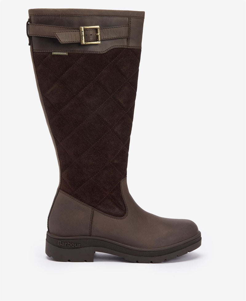 Barbour Oak Tall Damenstiefel Aus Braunem Wildleder