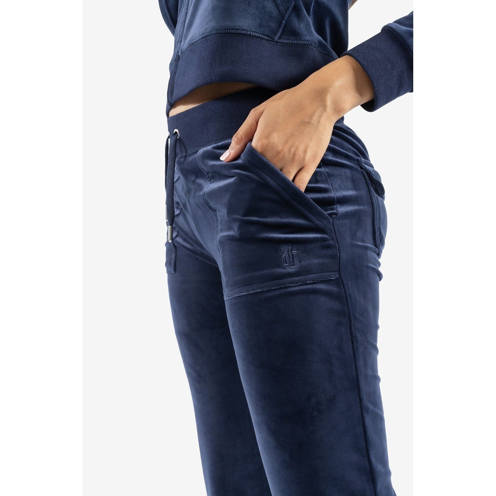 Juicy Couture Del Ray Polyester Damen Blaue Jogginghosen