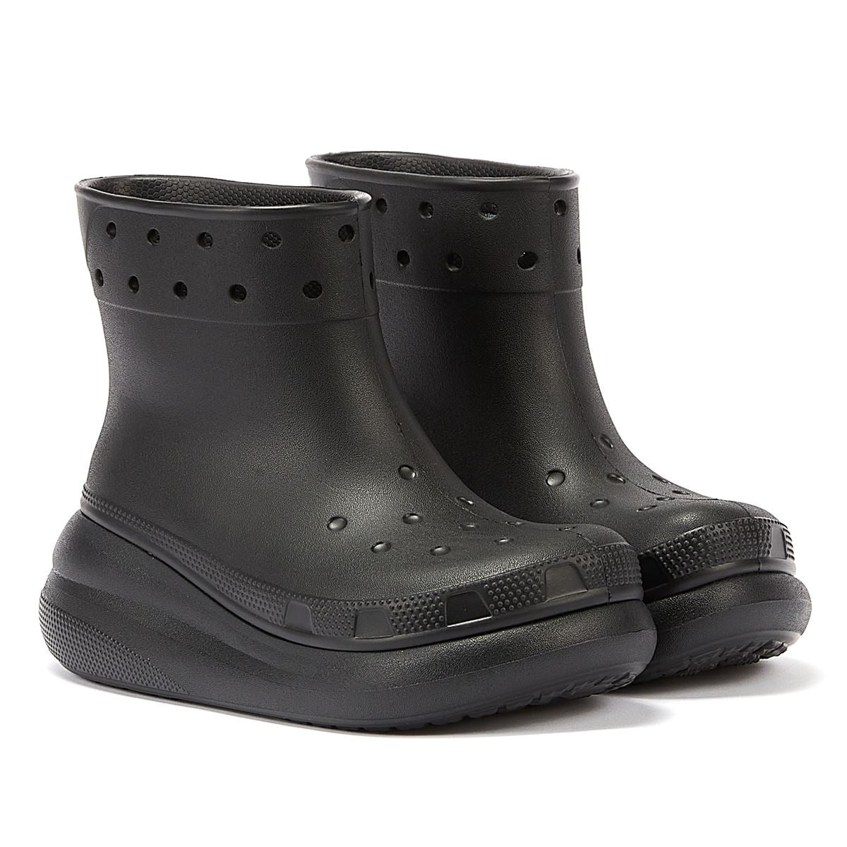 Crocs Klassischer Crush Boot Damenstiefel In Schwarz