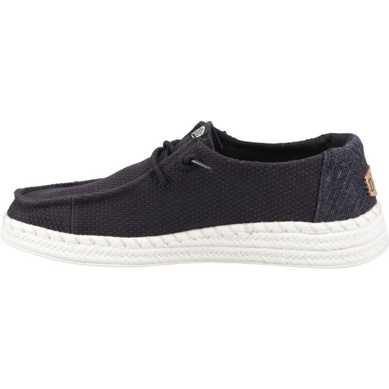 HEYDUDE Wendy Espadrille Woven Damen Espadrilles Aus Baumwollmischgewebe In Schwarz