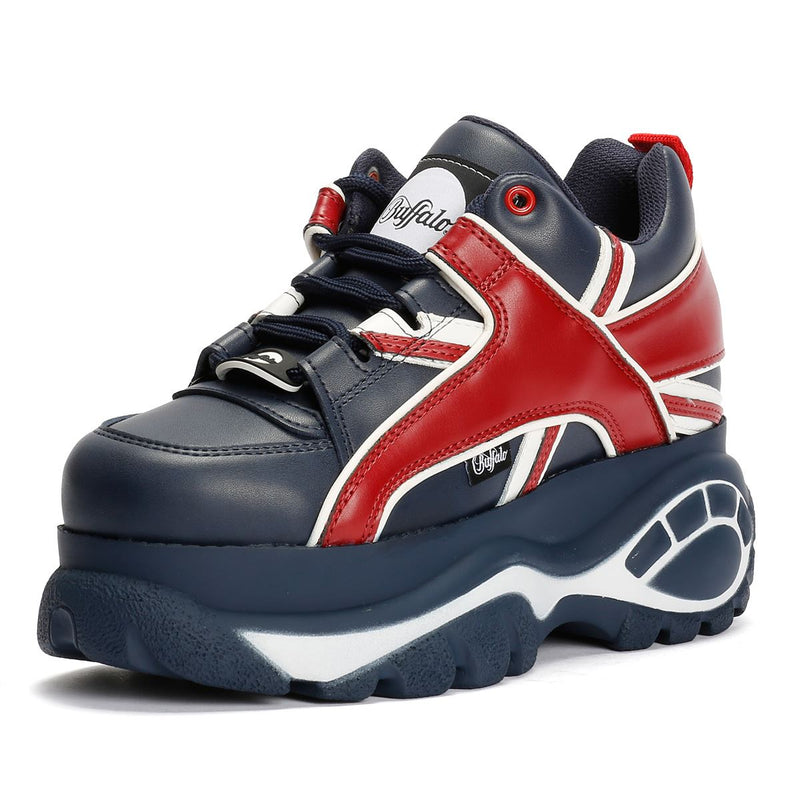 Buffalo 1339-14 Damen Sneaker Aus Blauem Leder