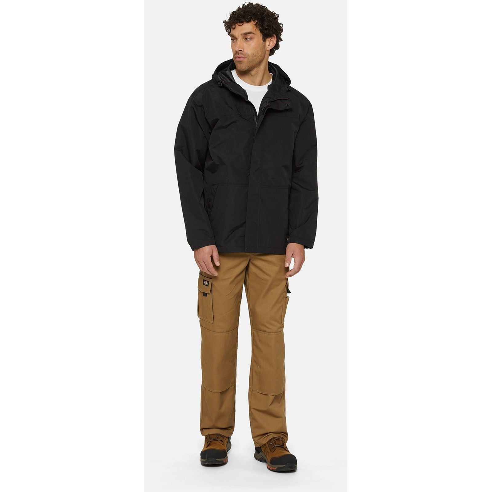 Dickies Waterproof Herren Schwarze Farbe Regenjacke