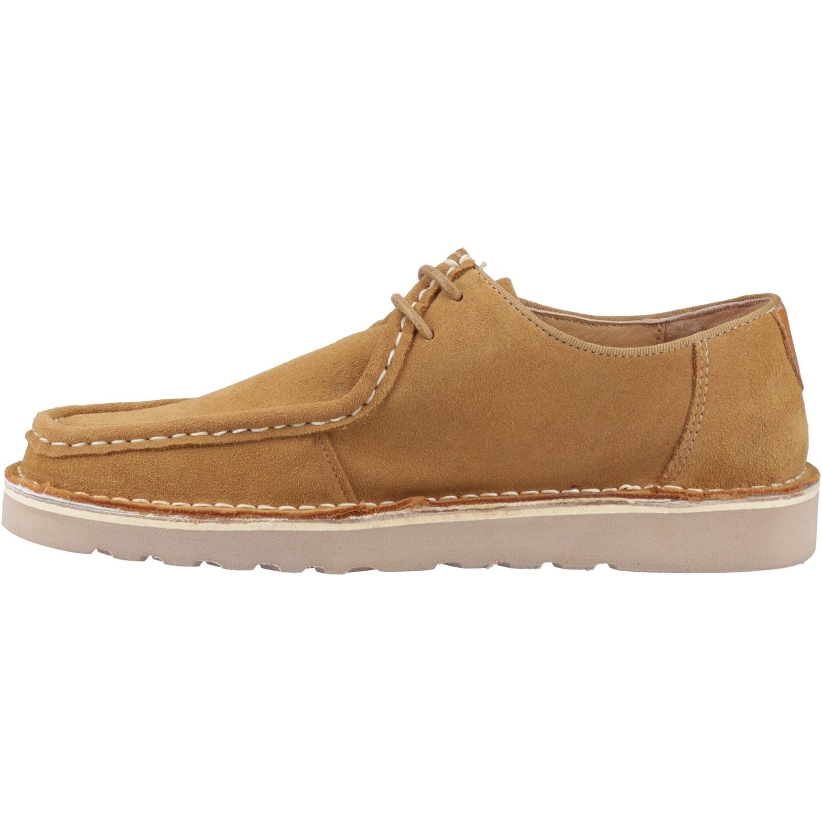 Hush Puppies Otis Wildleder Herren Schnürschuhe In Tan