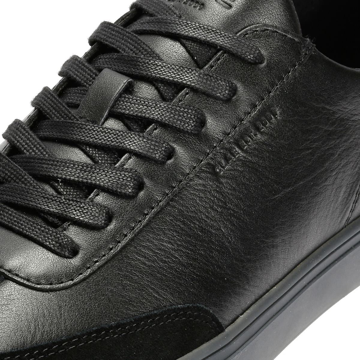 Clae Deane Herren Schwarz Leder Sneakers