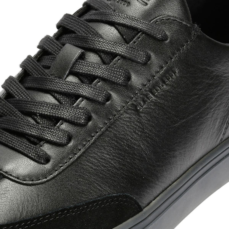 Clae Deane Herren Schwarz Leder Sneakers