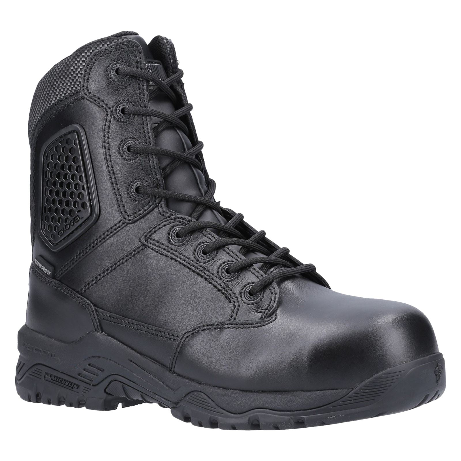 Magnum Strike Force Acht Komma Null Leder Schwarze Sicherheitsstiefel