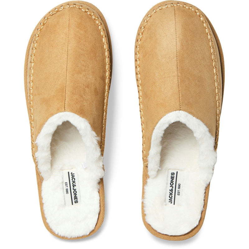 Jack & Jones Manor Moc Polyester Herren Cognac Pantoletten