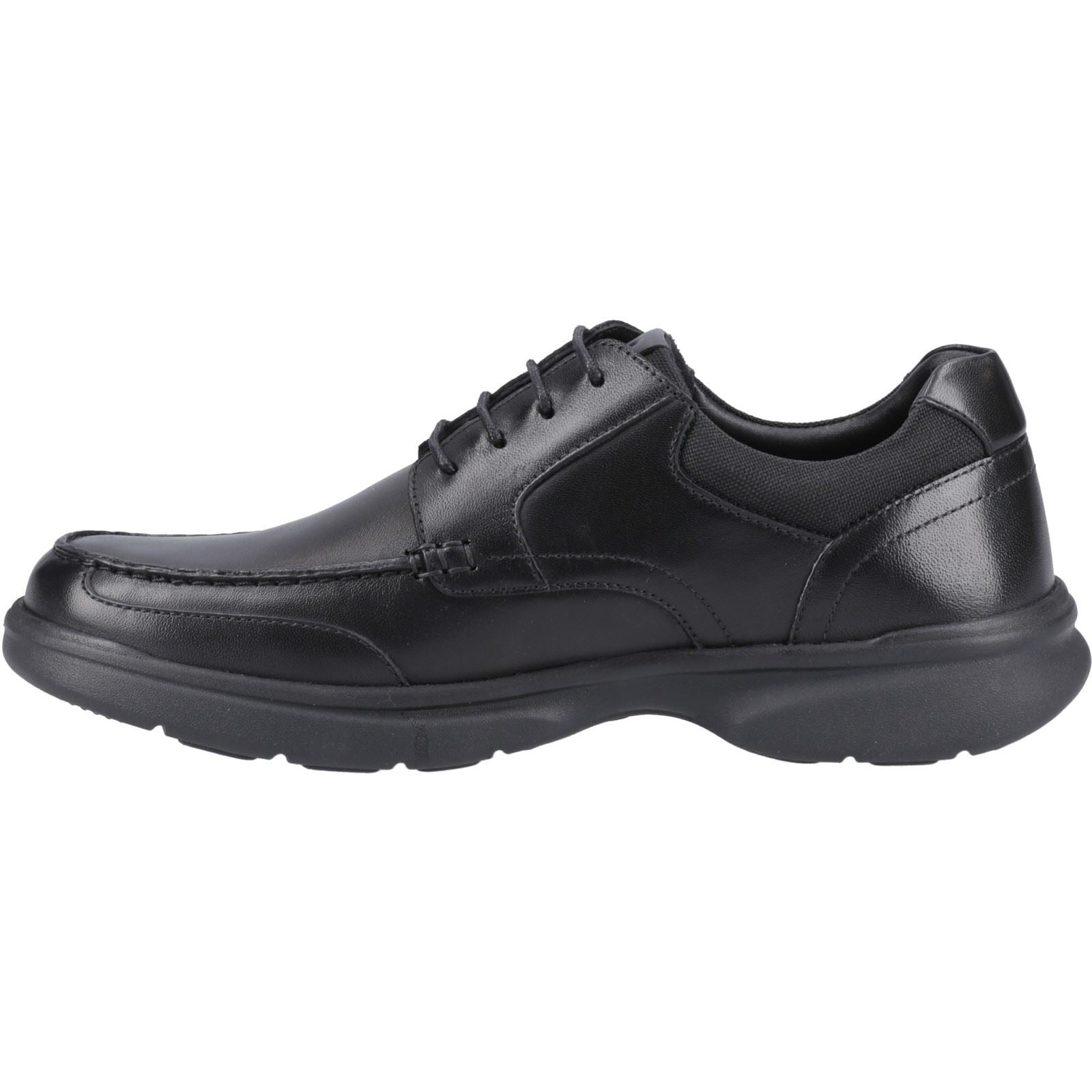 Hush Puppies Hugh Herrenschuhe Aus Schwarzem Leder Mit Schnürung