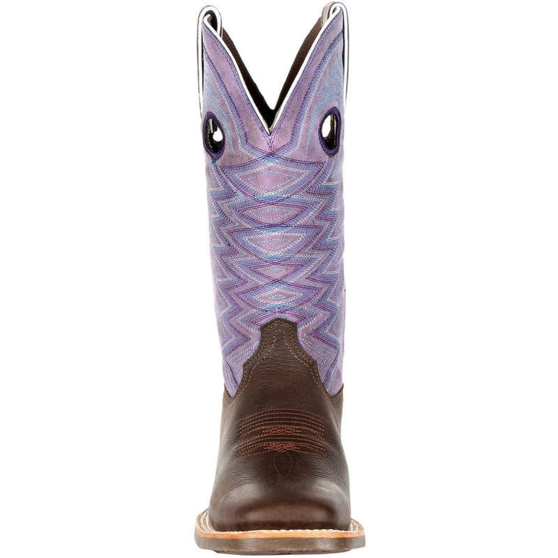 Durango Lady Rebel Pro Leder Damen Stiefel In Dunkelbraun/Amethyst