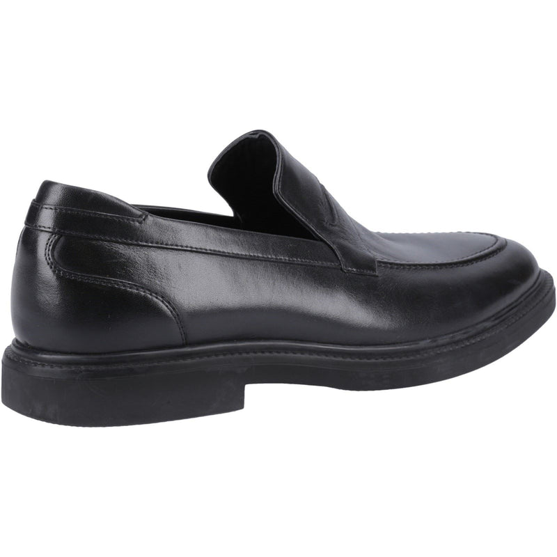 Hush Puppies Knox Herrenschwarze Lederslipper