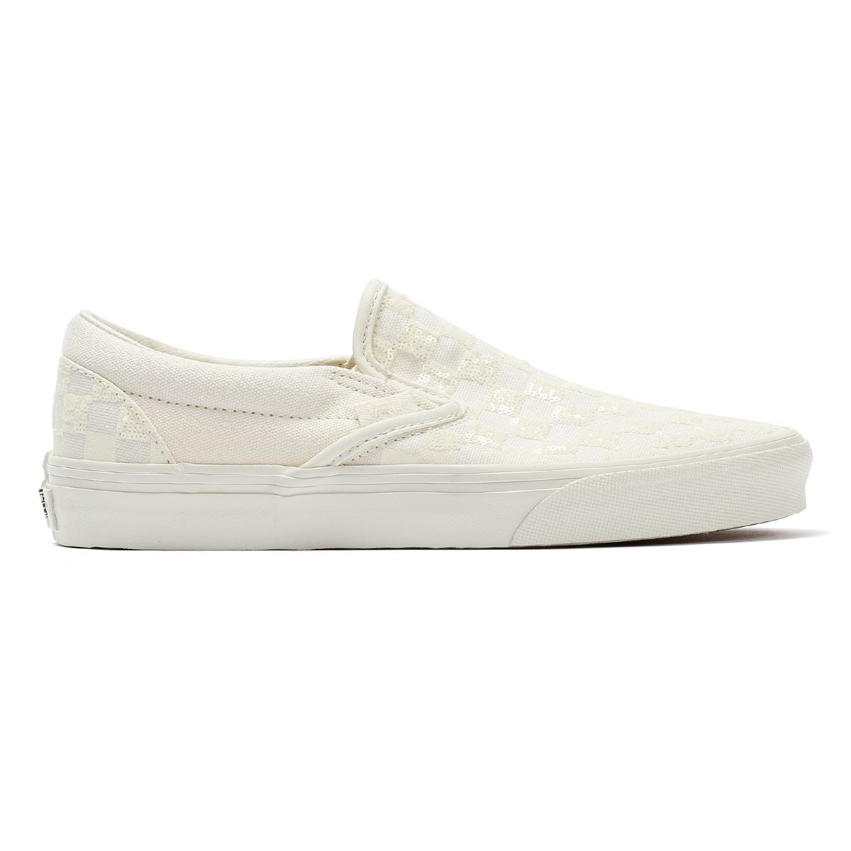 Vans Classic Slip-On Leichte Weiße Sneakers Aus Canvas