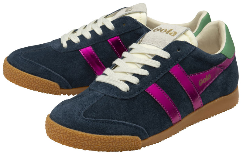 Gola Elan Glitz Wildleder Damen Blaue Sneaker