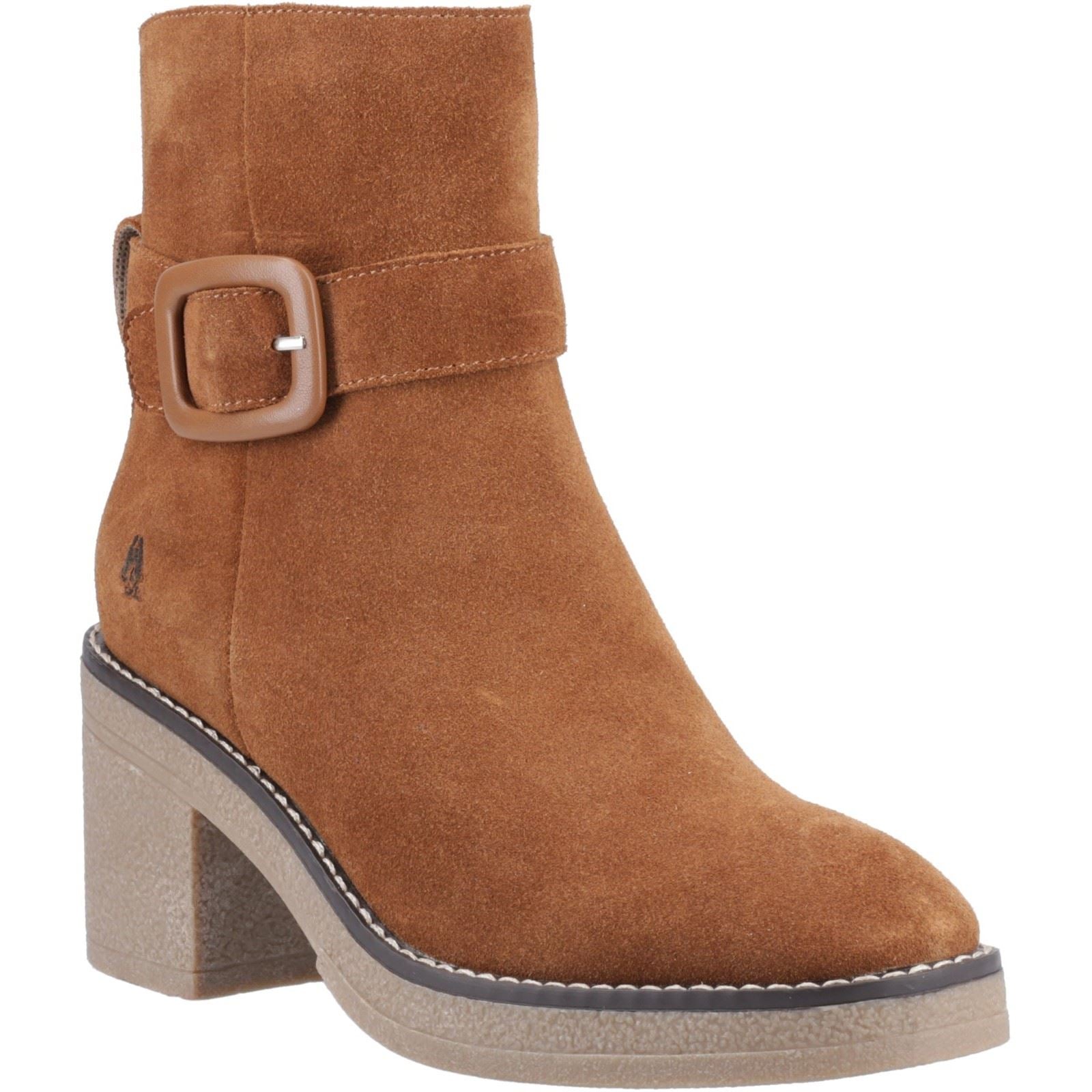 Hush Puppies Fearne Damen Wildleder Stiefeletten mit Absatz in Braun