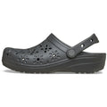 Crocs Classic Floral Cut Out Thermoplastische Schwarze Farbe Sand Clogs
