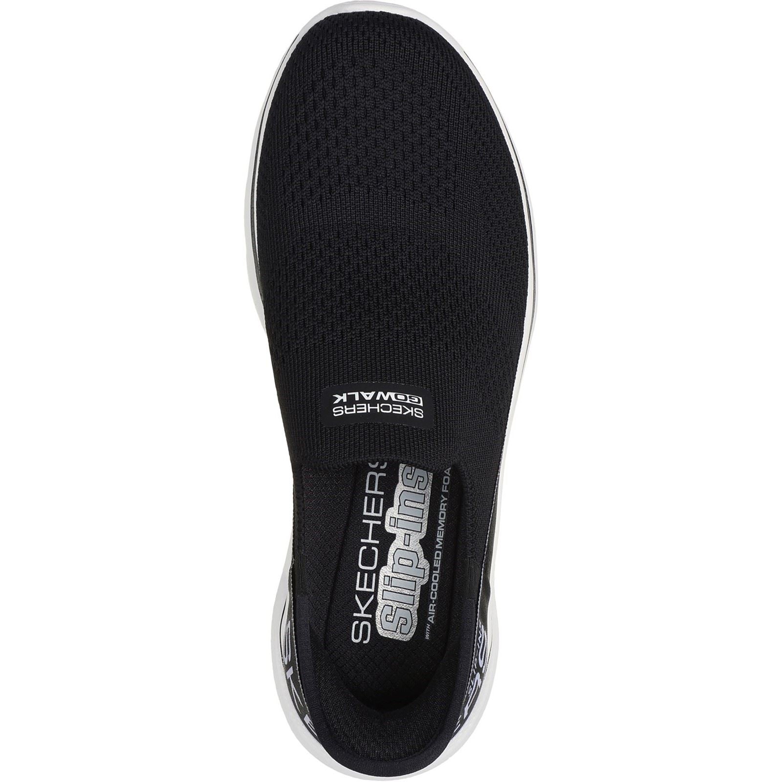 Skechers GO WALK 7 - Mia Textile Damen-Sneaker In Schwarz/Weiß