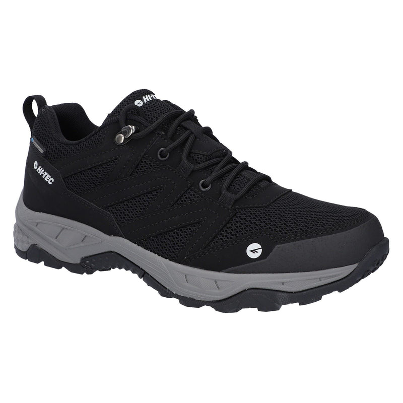 Hi-Tec Saunter WP Polyester Mesh Herren Wanderschuhe In Schwarz
