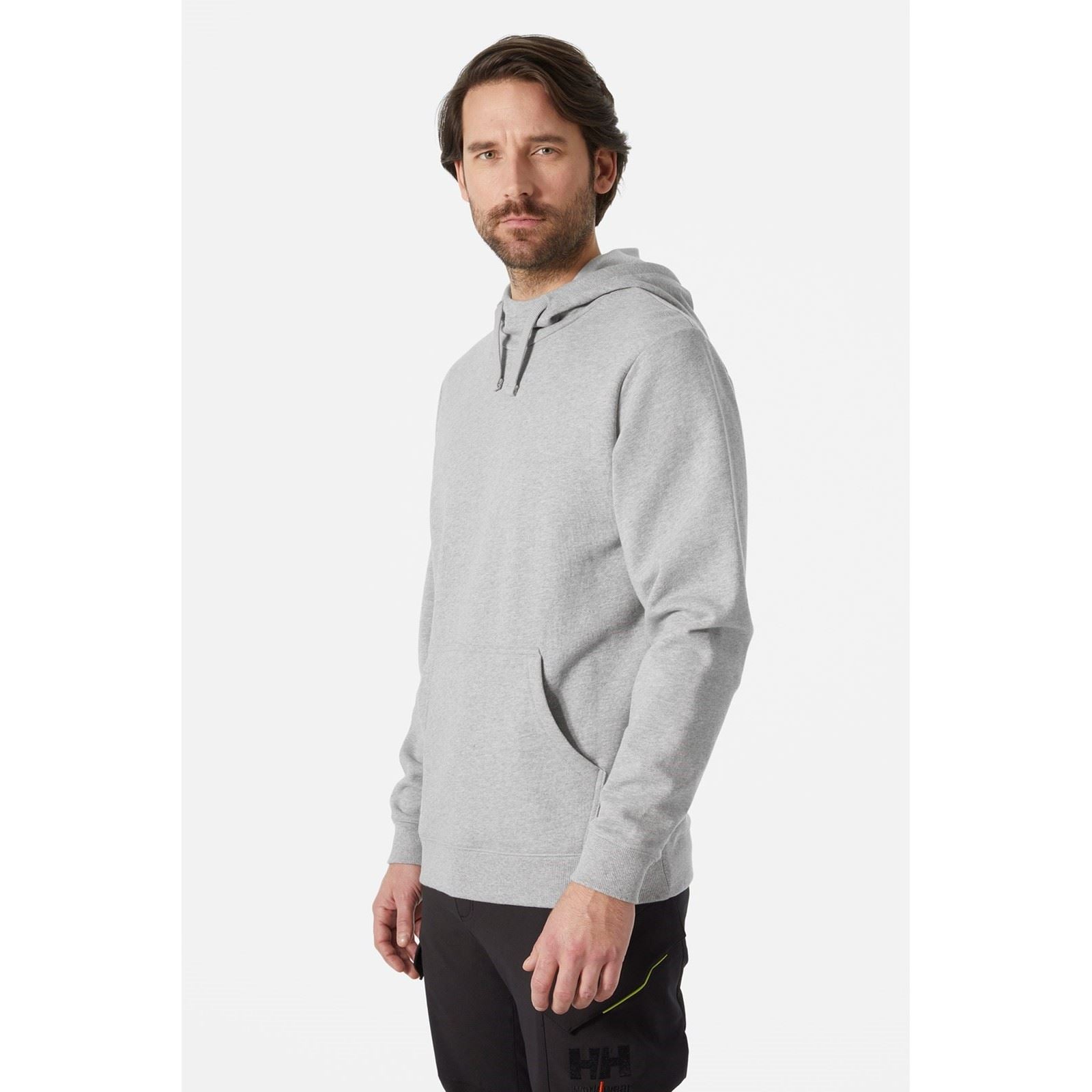 Helly Hansen Workwear Classic Baumwoll Herren Graues Kapuzensweatshirt