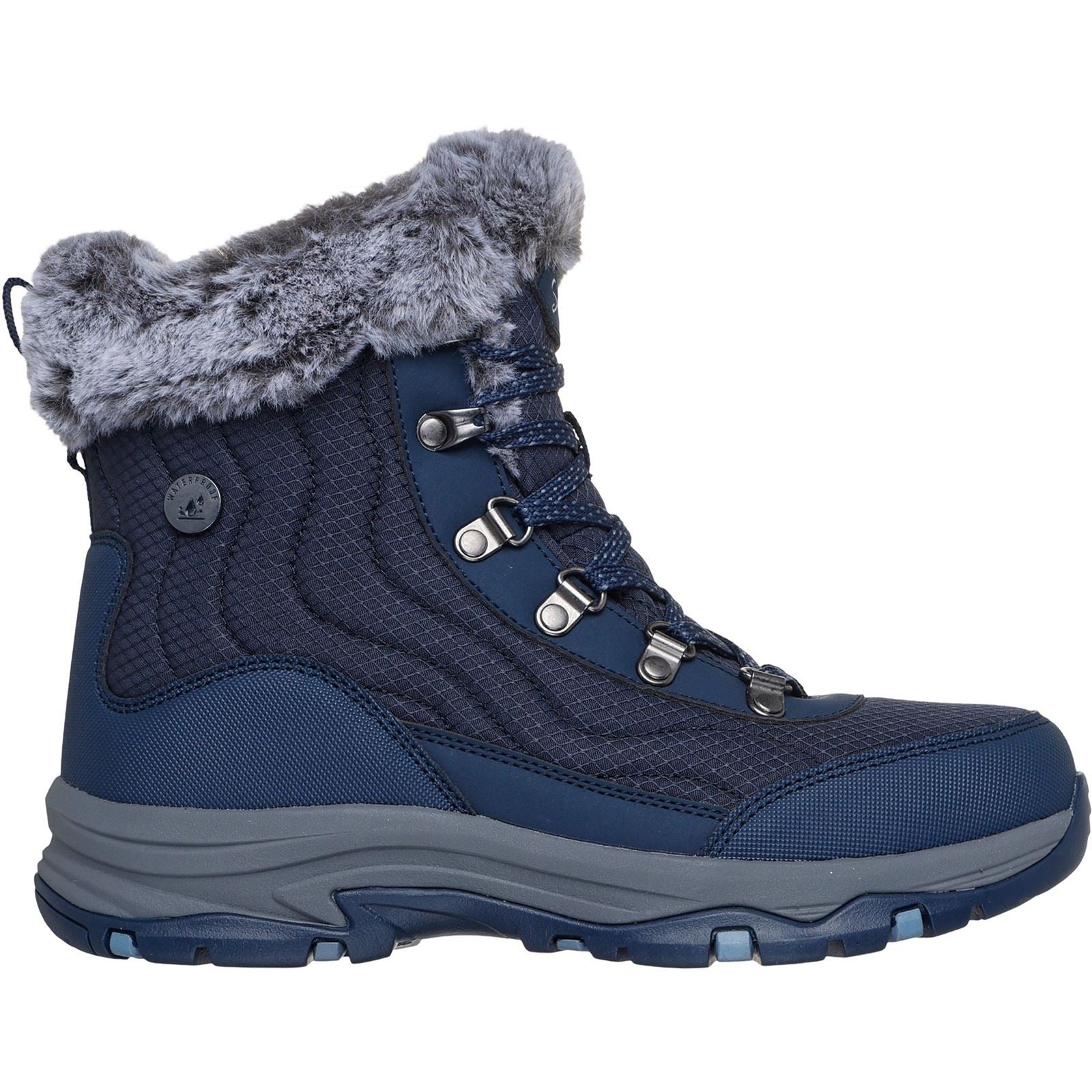 Skechers Trego Stormie Damen Navy Winter Stiefeletten