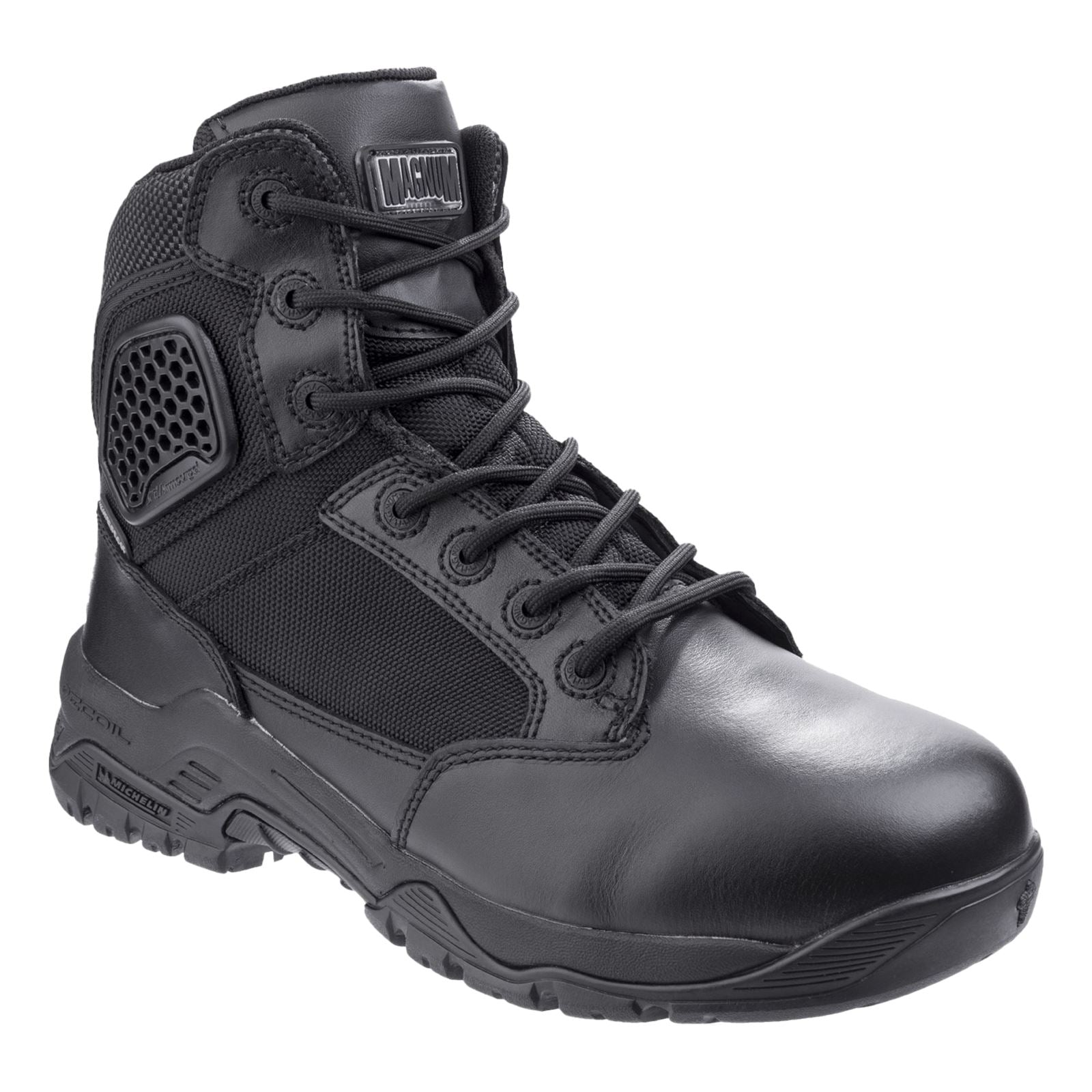 Magnum Strike Force 6.0 Wp Leder Schwarze Sicherheitsschuhe