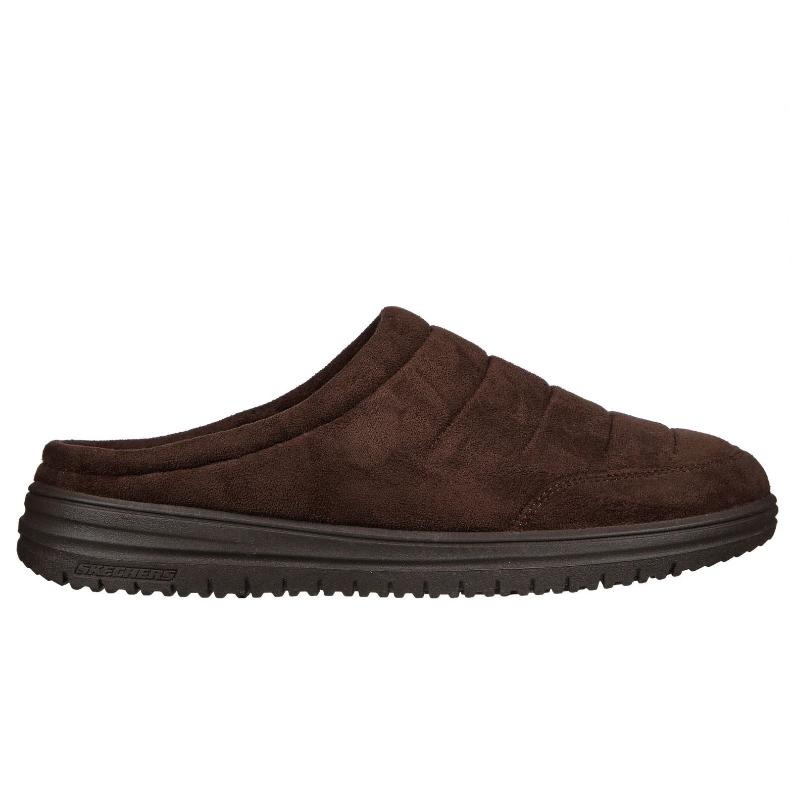 Skechers Relaxed Fit: Murette Garvanza Herren Hausschuhe aus Mikrofaser in Schokoladenfarbe