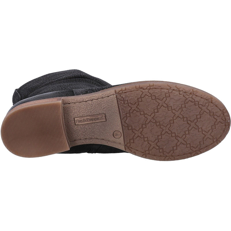 Hush Puppies Emilia Damenlederstiefel In Schwarz