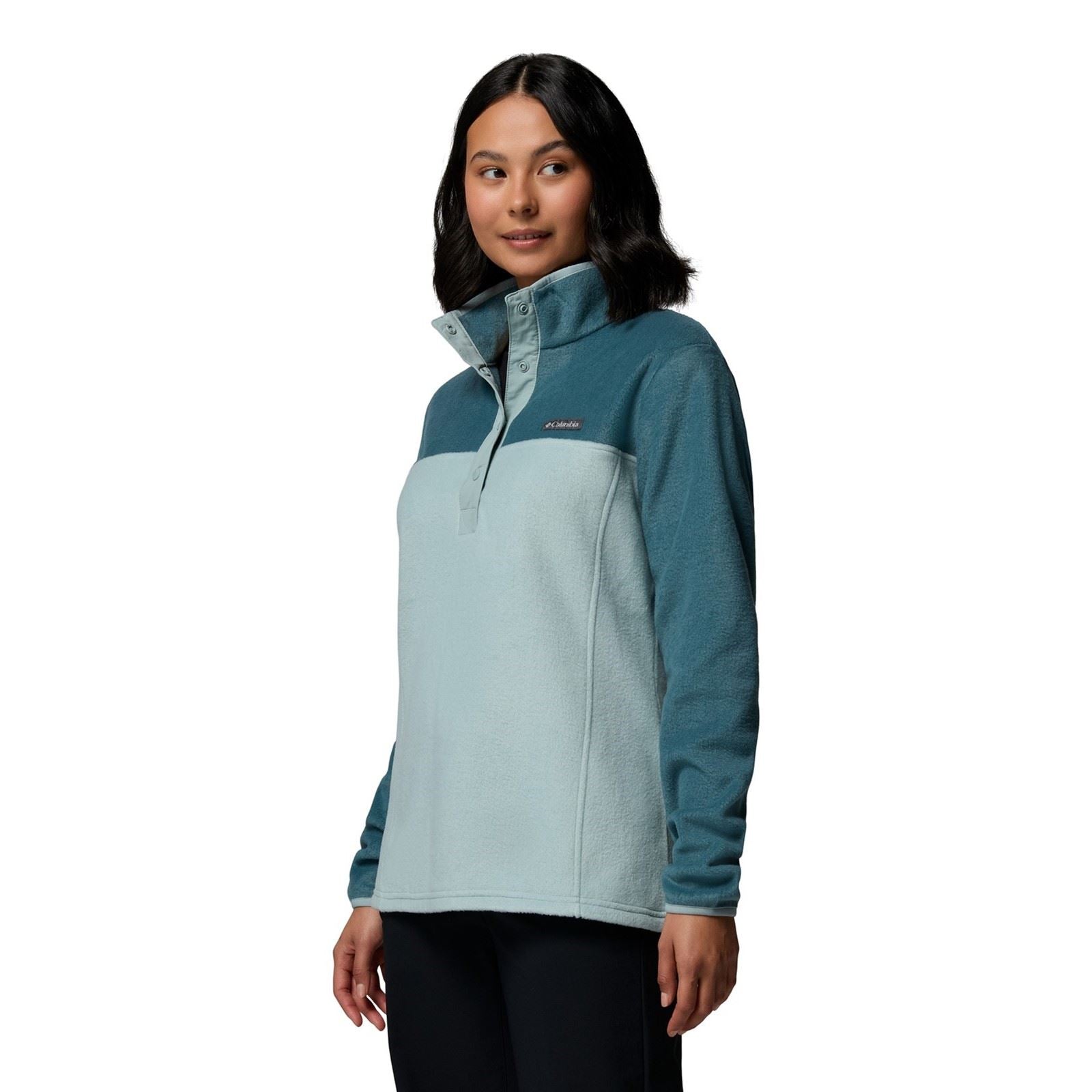 Columbia Benton Springs 1/2 Snap Pull Over II Polyester Damen Blauer Pullover