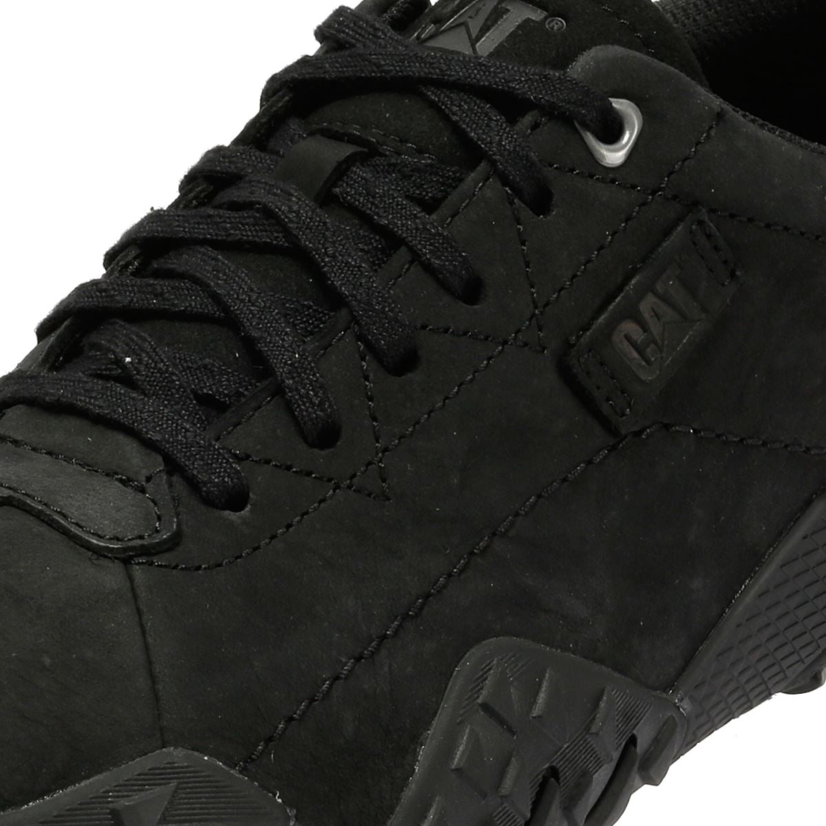 Caterpillar Gridlock Lo Tumbled Nubuck Herren Schwarze Schnürschuhe