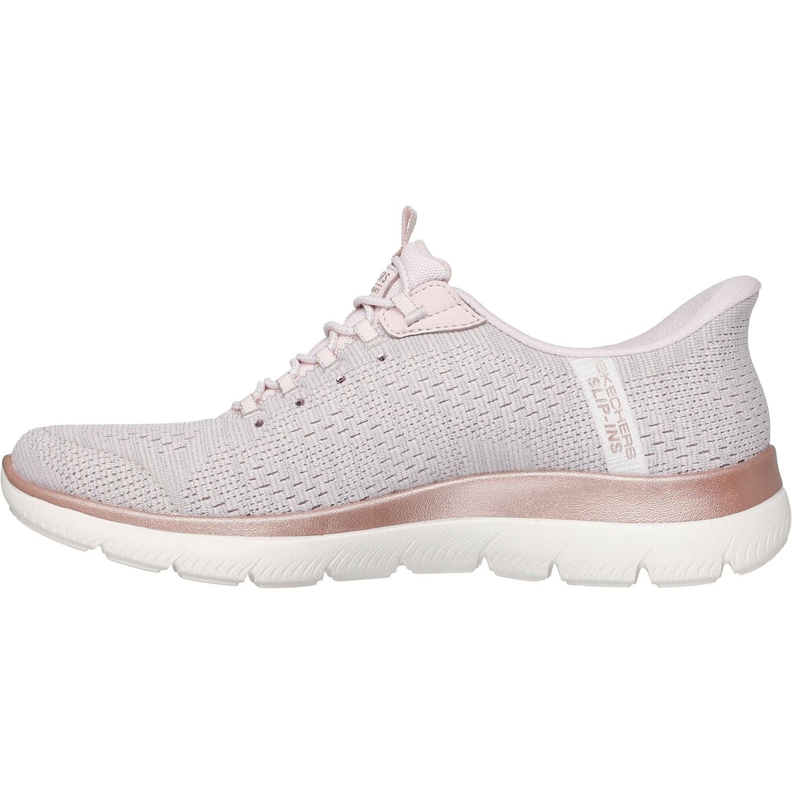 Skechers Arch Fit Summits - Soft Shimmer Textile Damen Sneaker In Hellrosa