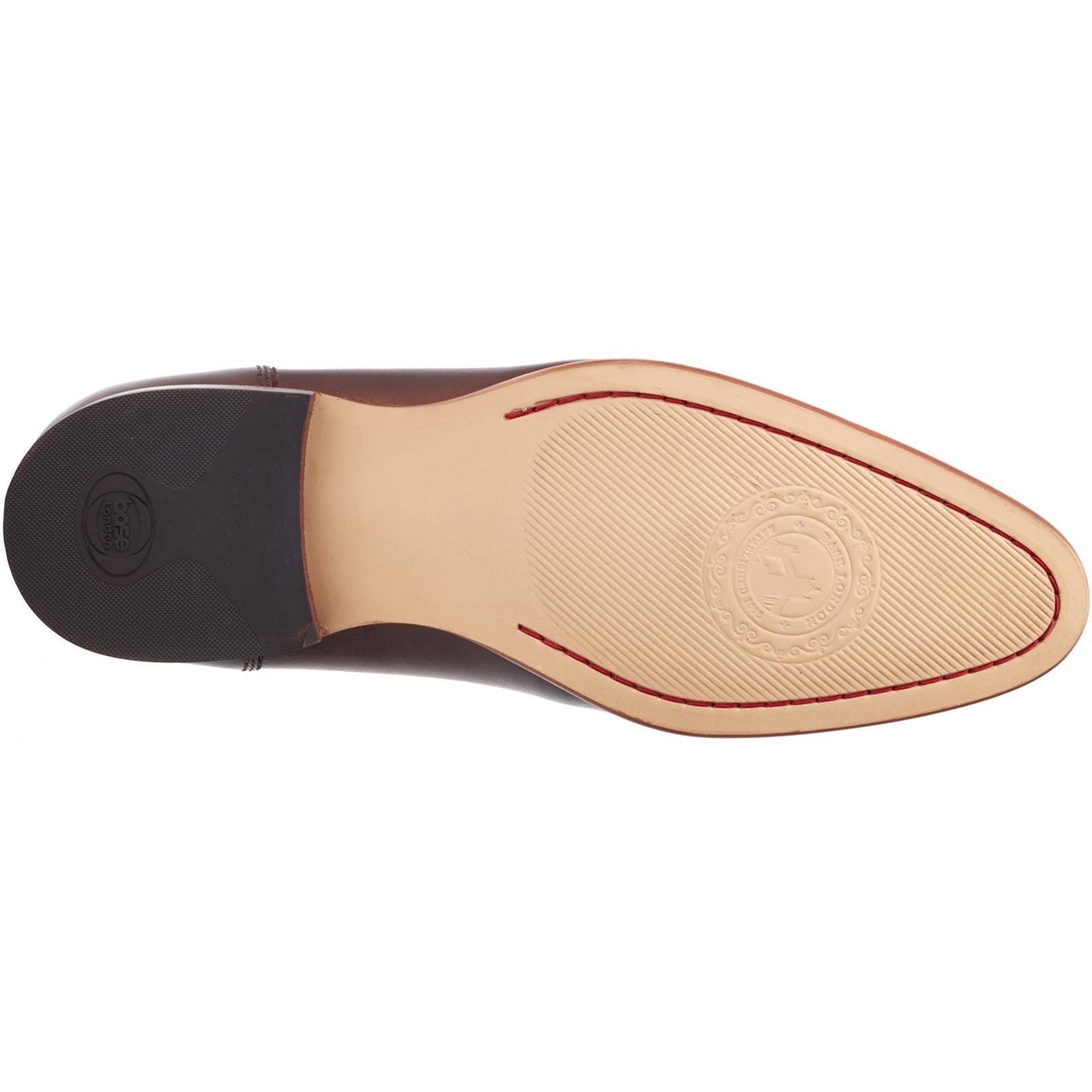 Base London Bruno Herrenschuhe Aus Gebranntem Braunem Leder