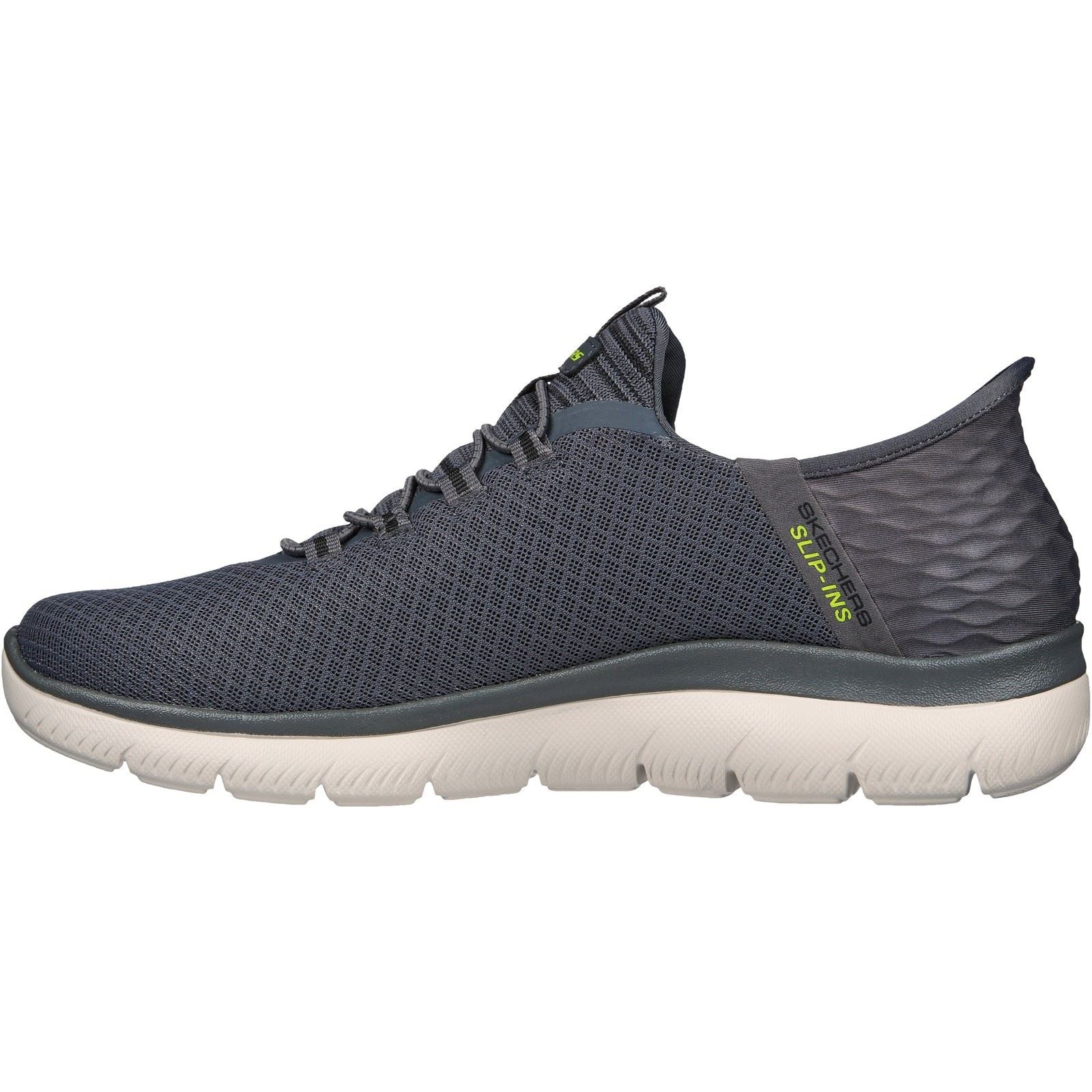 Skechers Slip-ins: Summits - High Range Synthetik Herren-Sneaker In Anthrazit