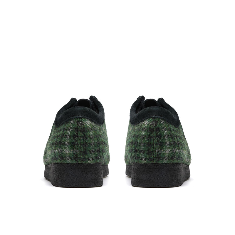 Clarks Originals Wallabee Herren Stoff Stiefel In Grün
