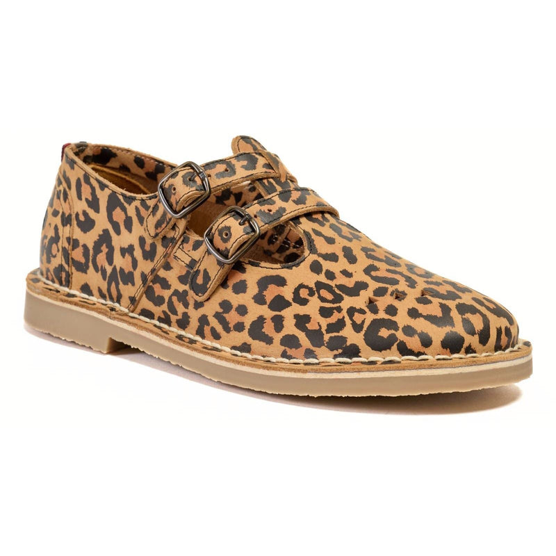 Pod Marley Leder Damenschuhe Mit Leopardenmuster