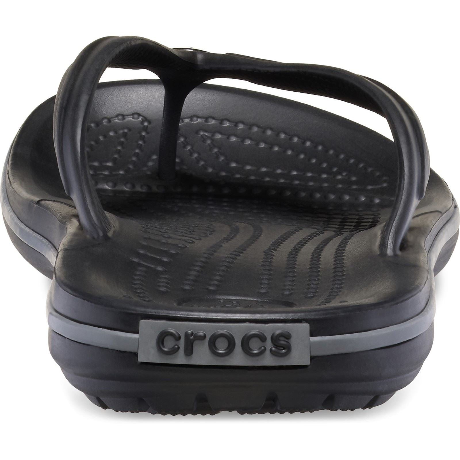 Crocs Crocband Flip Gummi Schwarz/Schiefergrau Flip-Flops