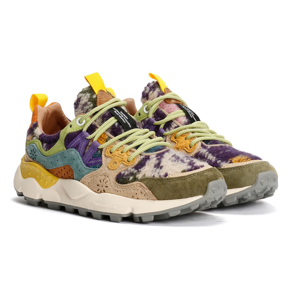 Flower Mountain Yamano 3 Damen Grüne Turnschuhe