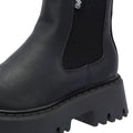 Buffalo Aspen Chelsea Damenlederstiefel In Schwarz