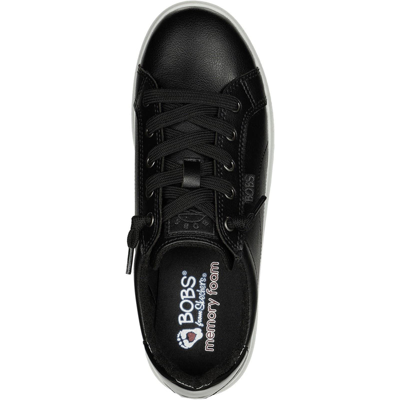 Skechers BOBS D'Vine Instant Delight Synthetische Damen-Sneaker In Schwarz.