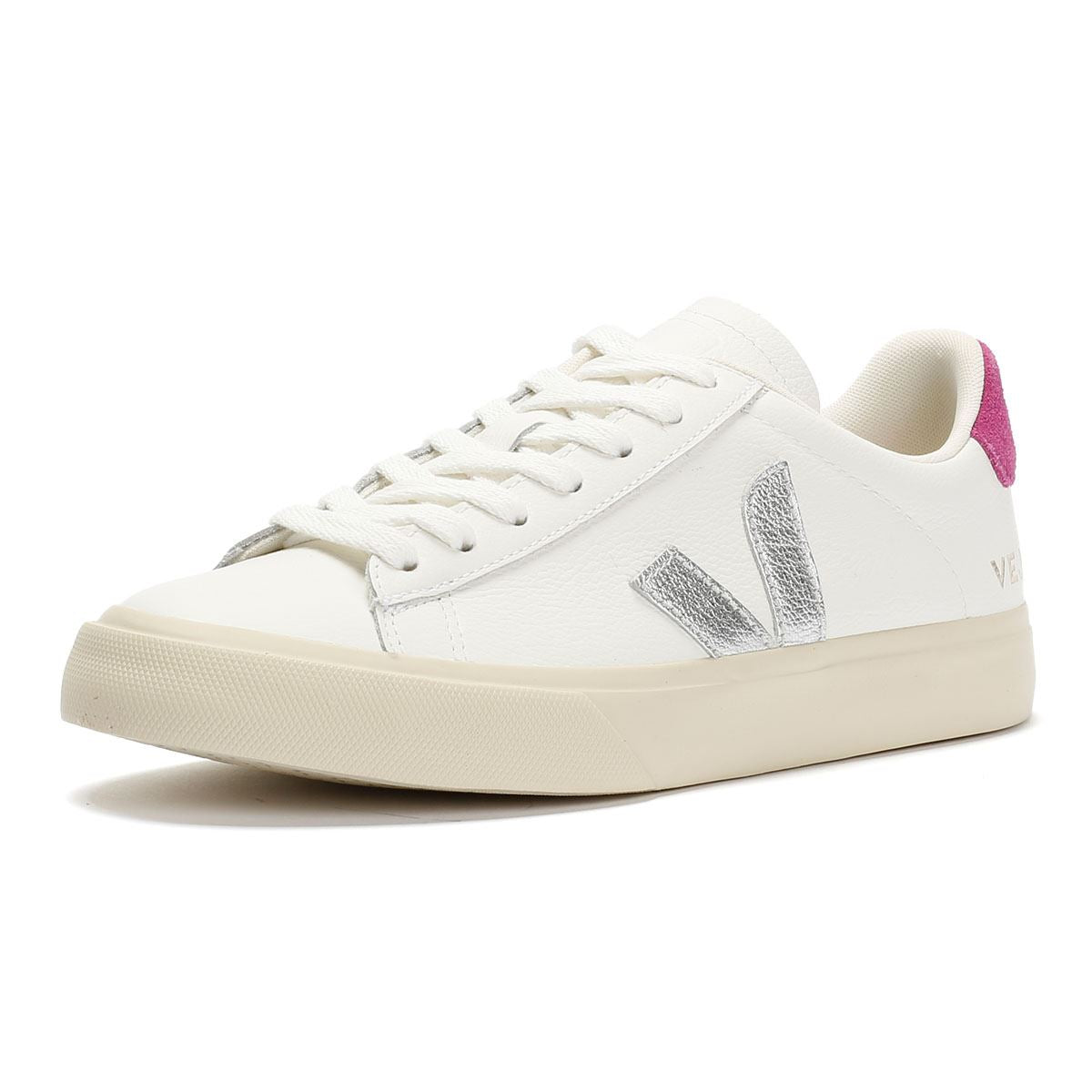 Veja Campo Leder Damen Weiße Sneakers