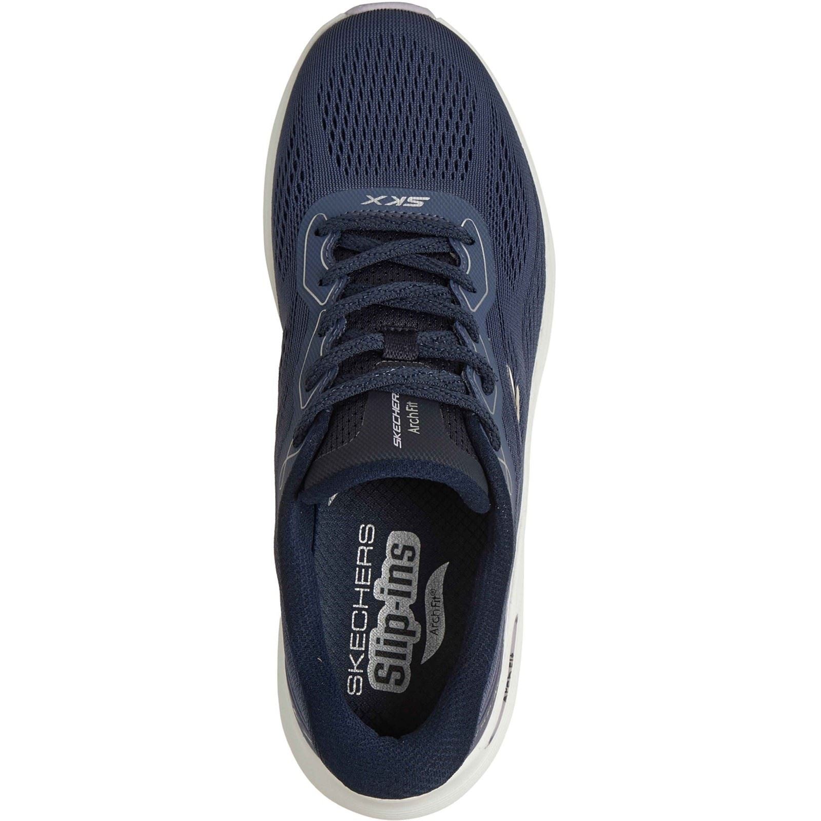 Skechers Arch Fit 2.0 Polyester Damen Marineblau Sneakers