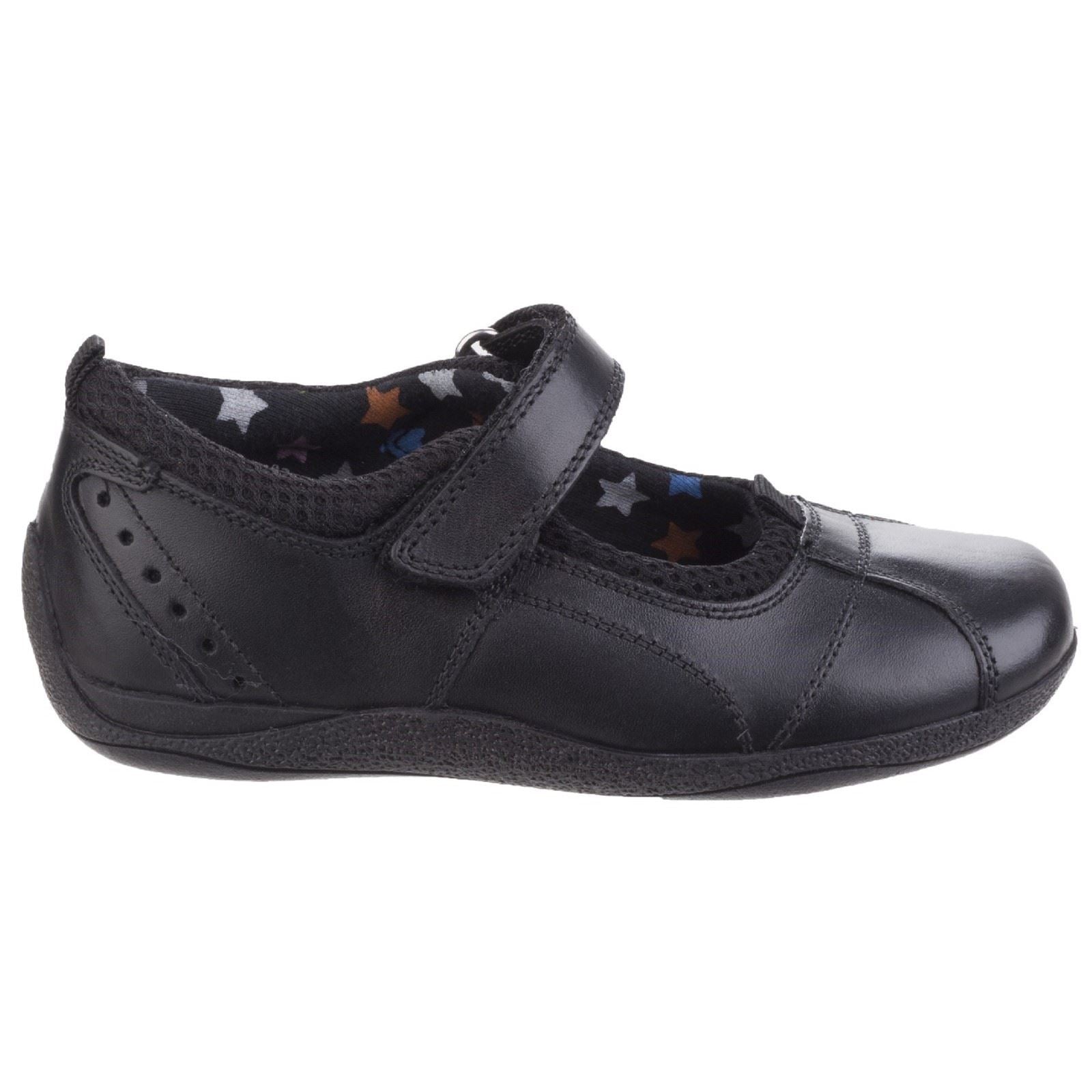 Hush Puppies Cindy Senior Mädchenschuhe Aus Schwarzem Leder