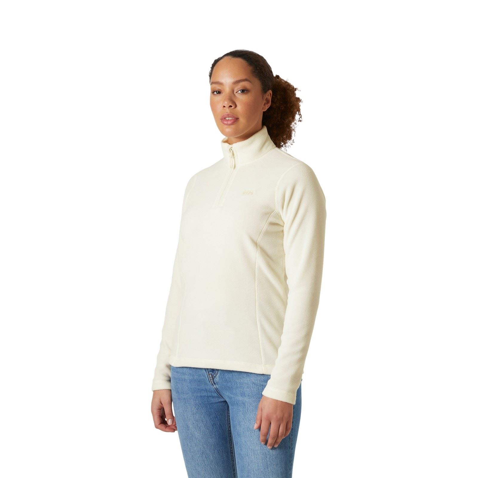 Helly Hansen Sport Daybreaker 1/2 Zip Polyester Damen Weißer Fleece Pullover