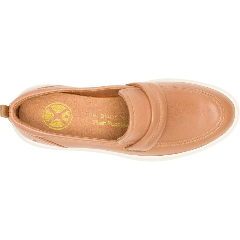 Hush Puppies Joy Penny Leder Damen Tan Loafers