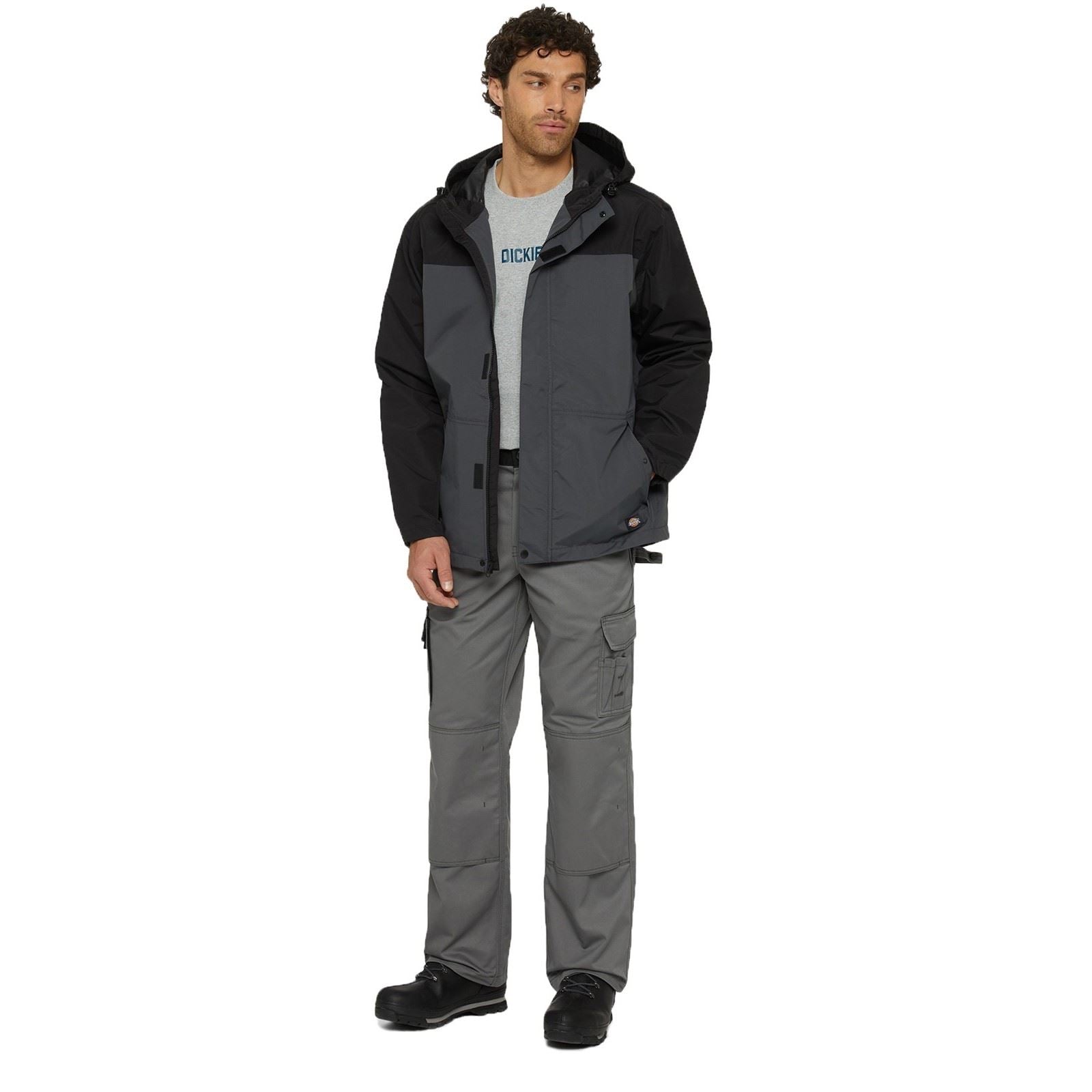 Dickies Waterproof Herren Graue Regenjacke