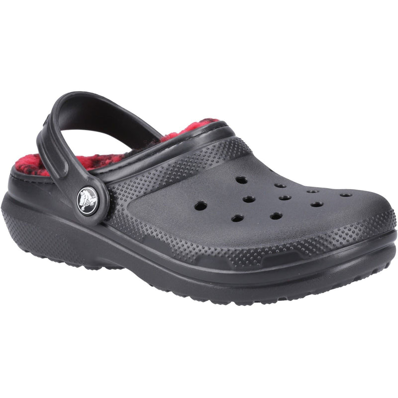 Crocs Classic Lined Thermoplastische Unisex Kinder Clogs in Schwarz/Buffalo