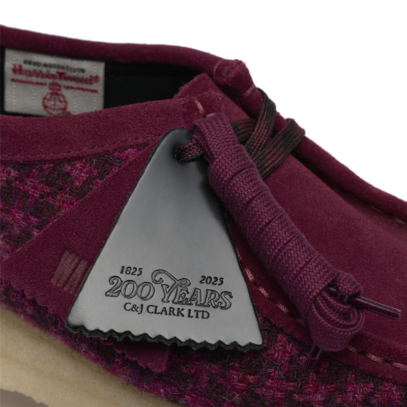 Clarks Originals Wallabee Damen Lila Textilschuhe
