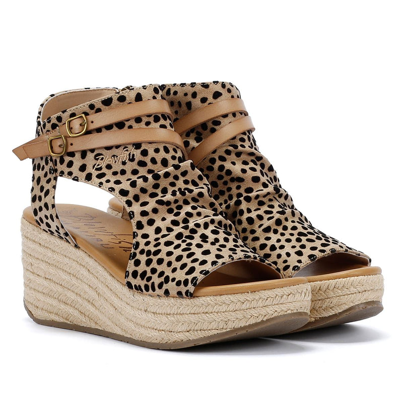 Blowfish Malibu Lacey Pixie Damen-Leoparden-Sandalen