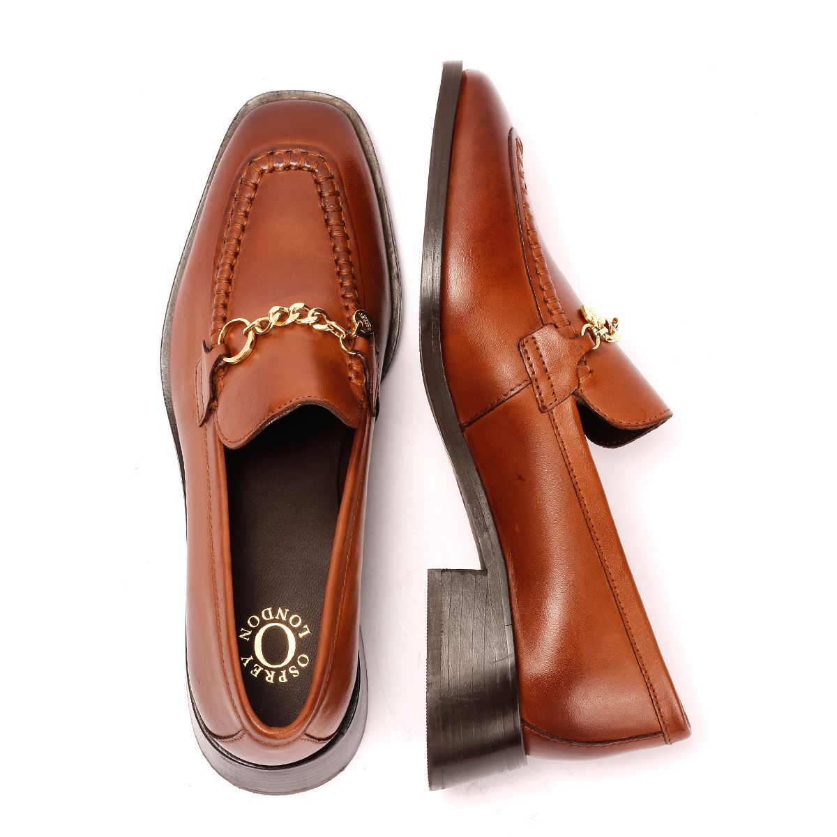 Osprey London The Islington Leder Damen Braune Loafers