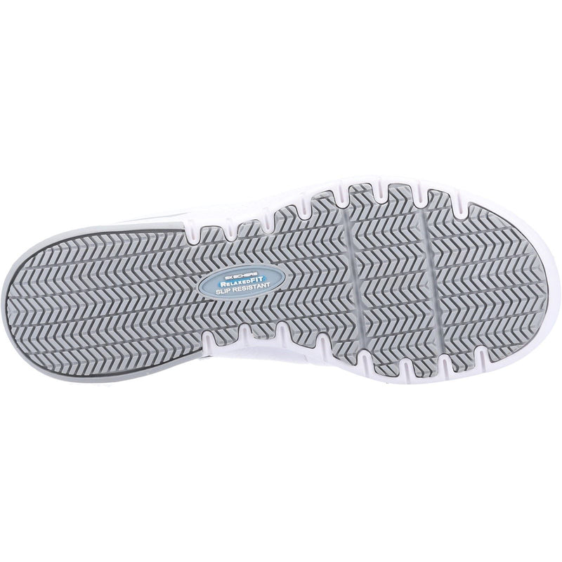 Skechers Workwear Marsing Gmina Leder Damen Weiße Sicherheitssneaker